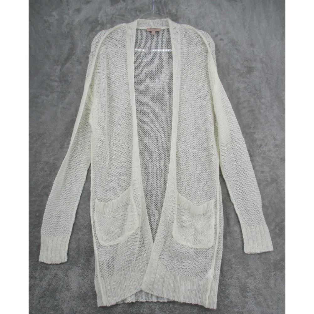 DL1961 Marianna Hewitt Sweater Womens Small Open Knit Cardigan Pockets Wool